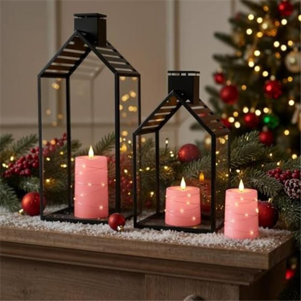 Battery Operated LED Candles Remote Timer Set - Picture 2 of 7